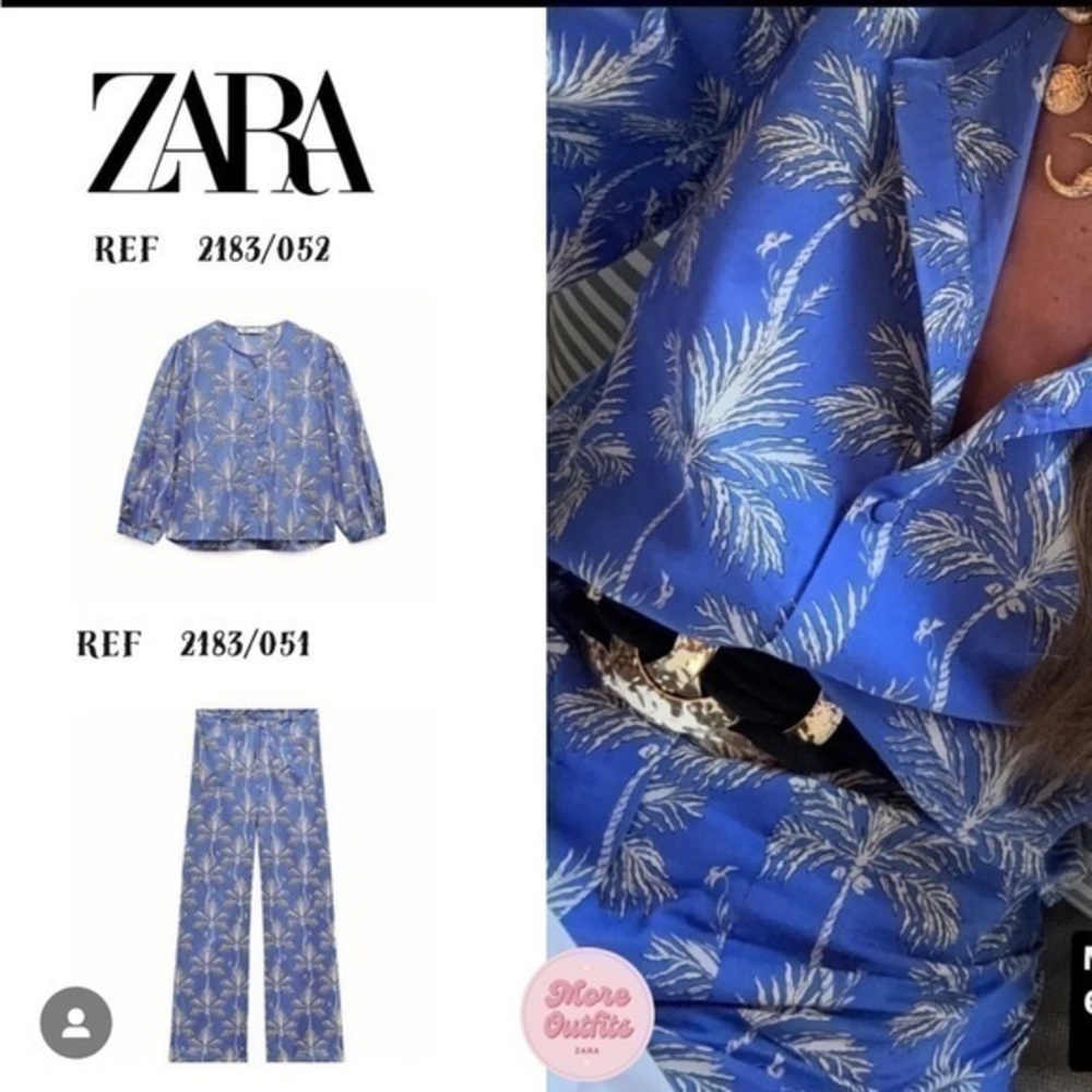 ZARA ZW Collection Printed pants  2183/051